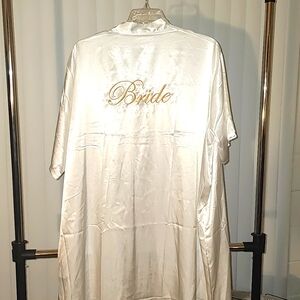 Bride short sleeve long robe